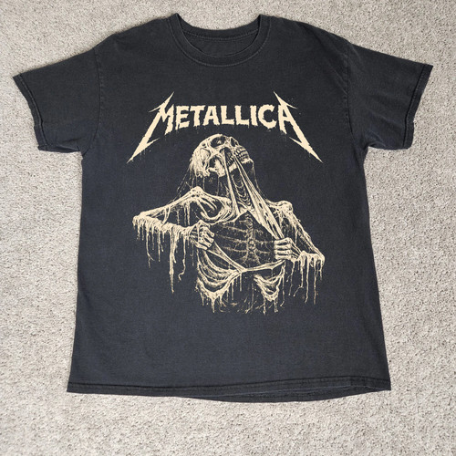 Metallica T Shirt Vintage Heavy Metal Band Graphic Tee Rock Music Unisex Shirt - Image 1