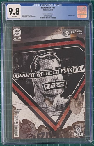 Superman #34 Dave Johnson Punk Rock CGC 9.8