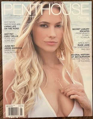 Penthouse Magazine May/June 2019. Emily Willis & Addie Andrews. Thick Issue. NEW