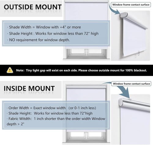 Stylish Cordless UV Protection Shades - 36" W x 72" H, Ideal for any Window - Picture 8 of 9