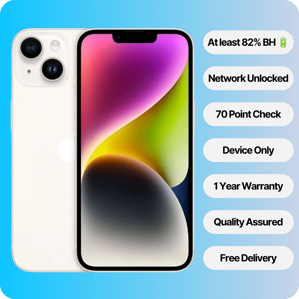 Apple iPhone 14 | 128GB 256GB 512GB Unlocked All Colours | Very Good Condition, photo 1 of 2