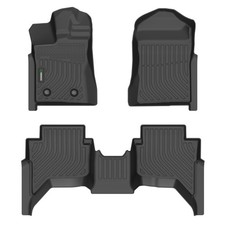 ANBINGO -Floor Mats for Ford Ranger 2025 2024 SuperCrew Cab , Car Mats for