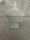 Vintage Westmoreland Milk Glass Wedding Chalice Candy Dish Compote Trinket Bowl