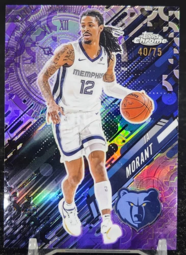 2025 Topps Chrome Ja Morant Refractors Purple (RAW)