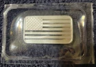 American Flag Half Ounce .999 Silver Bar. Sealed in OGP. Brilliant. Uncirculated