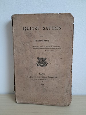 Desiderius, Fünfzehn Satiren, Lachaud und Burdin, 1874