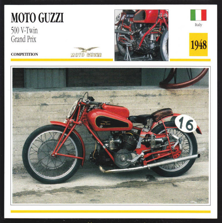 1948 Moto Guzzi 500cc V-Twin Grand Prix GP 495cc Race