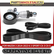 3x Serpentine Belt Drive Component Kit for Mazda 3 2014-2024 3 Sport 6 CX-3 CX-5