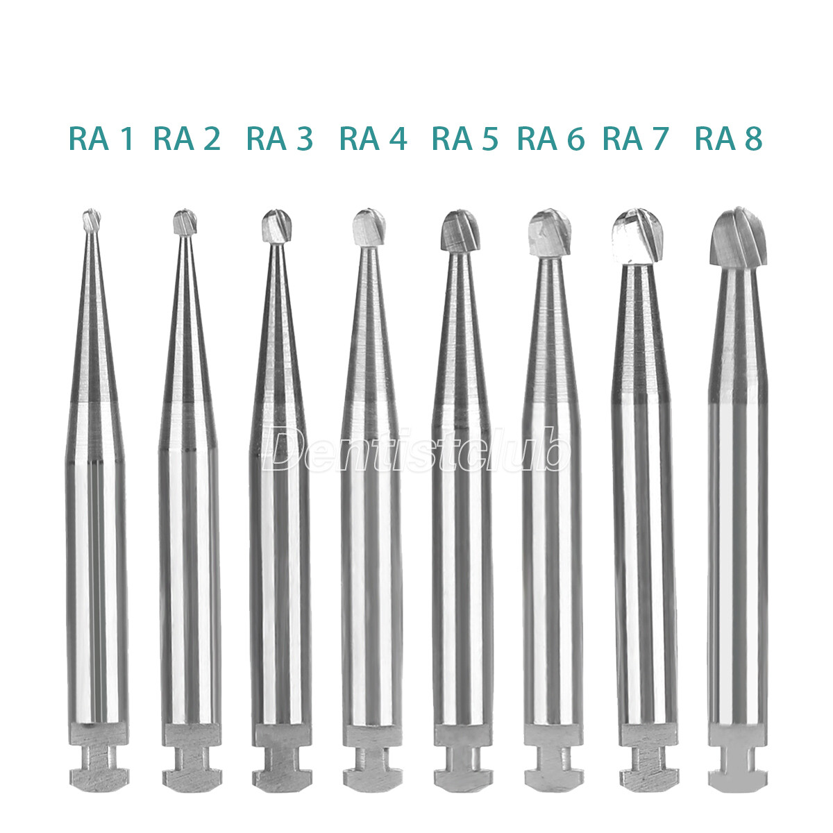 Dental Tungsten Carbide Round Burs – RA Shank For Slow-Speed Handpiece – By AZDENT