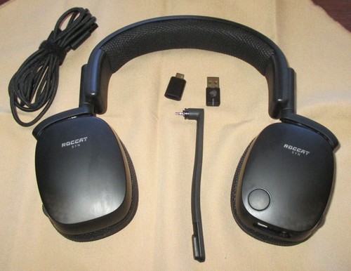Roccat Syn Pro Air Black Rechargeable Wireless Over The Ear Headphones USED - Picture 10 of 12