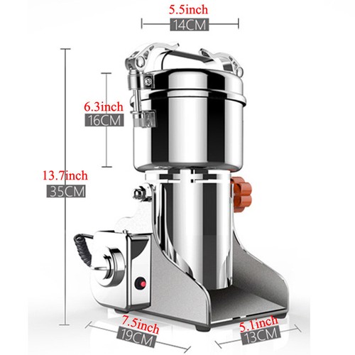 220V Elektrisch 400G Schaukel Typ Mühle Trocken Gewürz Kräuter Getreide Maschine Mühle Brecher - Bild 6 von 15