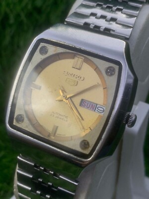 Seiko 5 Automatic 23 Jewels 6349-5410 Vintage Watch Japan | eBay