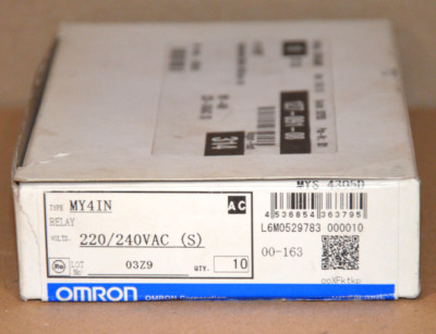 OMRON MY4IN Relais 10 Stück NEU OVP