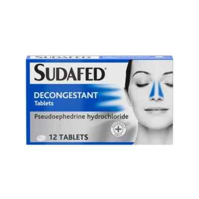 SUDAFED Sudafd Decongestant - Non Drowsy Congestion Relief 12 Tablets (MAX 1 PER ORDER)