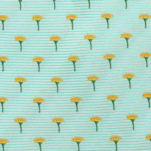 COLORATA / Necktie Botanical Colors Japanese Dandelion Fine Pattern Light Green - Picture 5 of 8