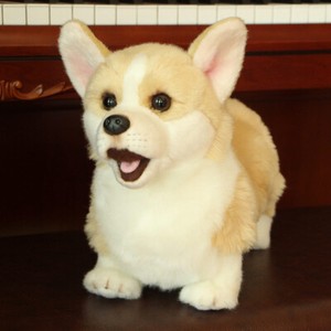 realistic stuffed corgi