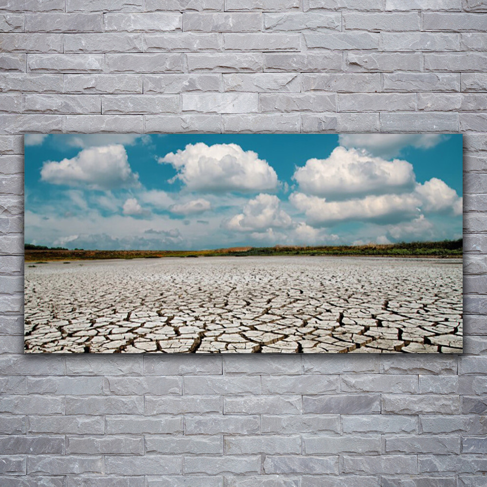 Impression sur verre acrylique 120x60 motif rivière séchée anti-UV