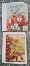Lot of 2 Assorted Greeting Cards w/Envelopes New Loose