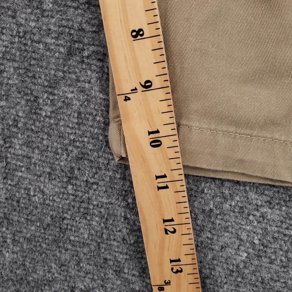 Volcom Shorts Mens 34 Beige Bermuda Flat Front Zip Fly Casual Hiking Outdoor - Image 3 of 4