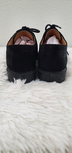 Forever Oxford-15 Suede Black Oxford Shoes Women's Size 6.5M Lace Up - Picture 7 of 10