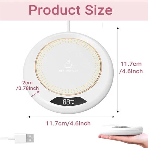 Coffee Mug Warmer, Electric Beverage Warmers for Office Home Desk Use, Smart Cup - Picture 4 of 11