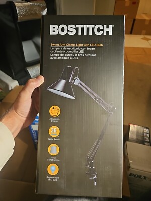 Bostitch Office VLF100 LED (VLF), Clamp, Black