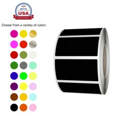 Rectangular Color Coding Lables in Rolls 1.57 Inch x 0.75 Inch 500 Pack Stickers