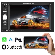 7" Double 2 Din For Carplay Car Radio Android Auto Stereo Touch Screen Bluetooth