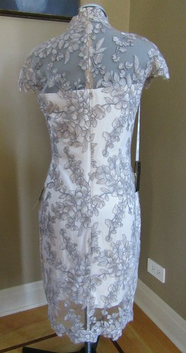 Nuevo con etiquetas Vestido de cóctel Tadashi Shoji para mujer de encaje Taida talla 8 - Imagen 5 de 9