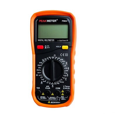 OPEN BOX -Peakmeter CAT-III 1000V Digital Manual Multimeter (CAT-IV 600V), AC/DC