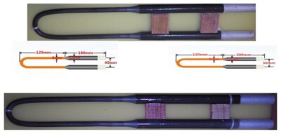 MoSi2 Heat Element 1700C 6/12 (Moly Disilicide)