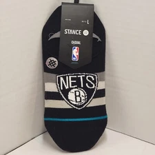 Stance Men’s Brooklyn Nets ST No Show Socks NBA Men’s Large 9-12 