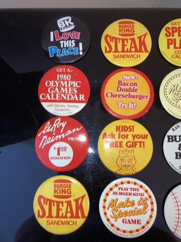 Pinbacks Burger King de colección, 1 clip lenticular y pequeño - 16 piezas en total - Imagen 2 de 5
