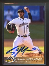 2016 Akron Rubberducks SHAWN MORIMANDO Signed Card autograph INDIANS MARINERS