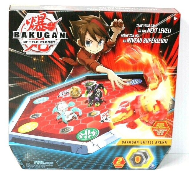 Bakugan Battle Planet Brawlers Arena Includes Pyrus Phaedrus 2 Bakucores. for sale online | eBay