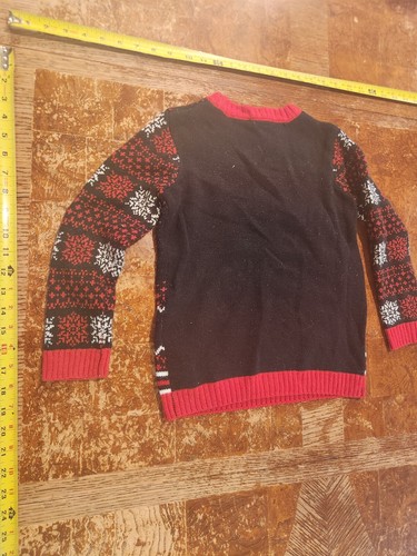 Holiday Time Christmas Sweater Kids Small 6 - 7 #S86 - Picture 3 of 3