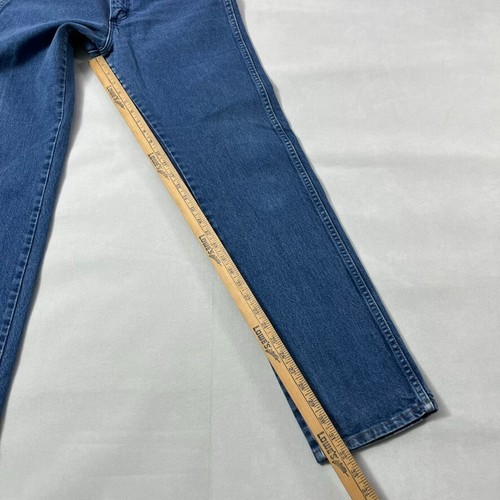 Vintage Wrangler Jeans Women 9x32 Cowboy Cut Blue 90s Western Farm Ranch Cowgirl - Picture 16 of 20