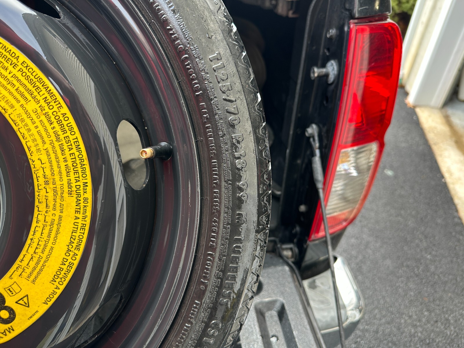 SPARE TIRE VW JETTA WHEEL RIM TIRE T125/70R18 18" DONUT eBay