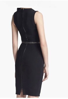 L'Agence Women's Black Dress with Leather Studded Belt Sz 8 $595 | eBay