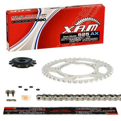 Kettensatz Kawasaki ZX-6R Ninja (ZX600G) 98-99, XAM EXTRA verstärkt, gummiert