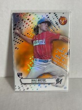 2023 Topps Pristine MAX MEYER ORANGE Refractor RC #'d /25  ROOKIE MARLINS