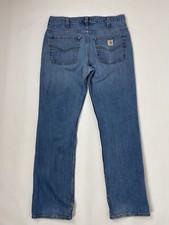 Carhartt vintage relaxed straight blue distressed denim