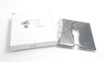 WAC CP-BK Canopy Plate - Two Circuit Track - Black - Prepaid