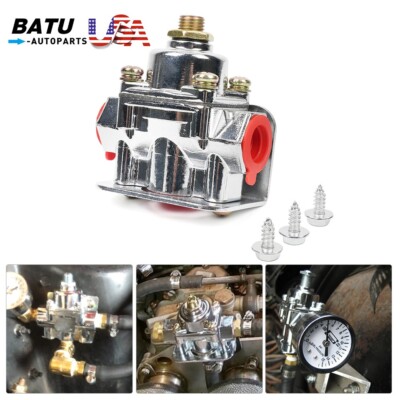 For Holley 12-803 2 Port 4 1/2 to 9 PSI New Carburetor Fuel Pressure Regulator