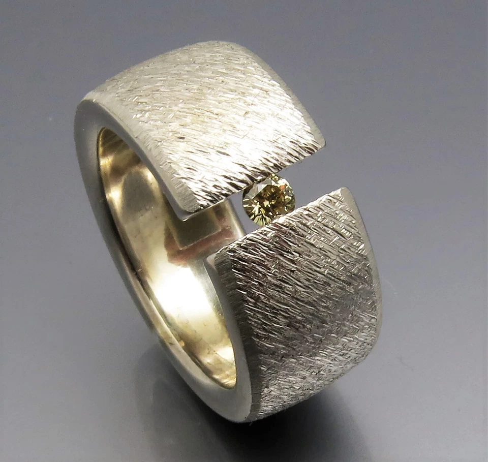 REIF-DESIGN - MARKANTER BRILLANT SPANNRING - AUS EIGENER GOLDSCHMIEDE - Bild 4 von 4