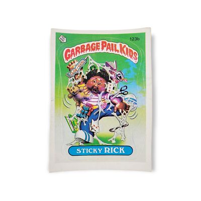 Sticky Ricky Garbage Pail Kid 1986 Topps Garbage Pail Kids Series 3 #123b Sticky Rick Die Cut ...