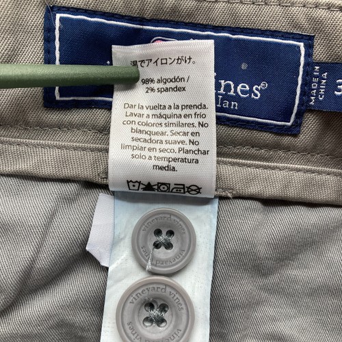Vineyard Vines Slim Fit Pant Mens 36x30 Gray Cotton Stretch Business Church - Picture 8 of 13