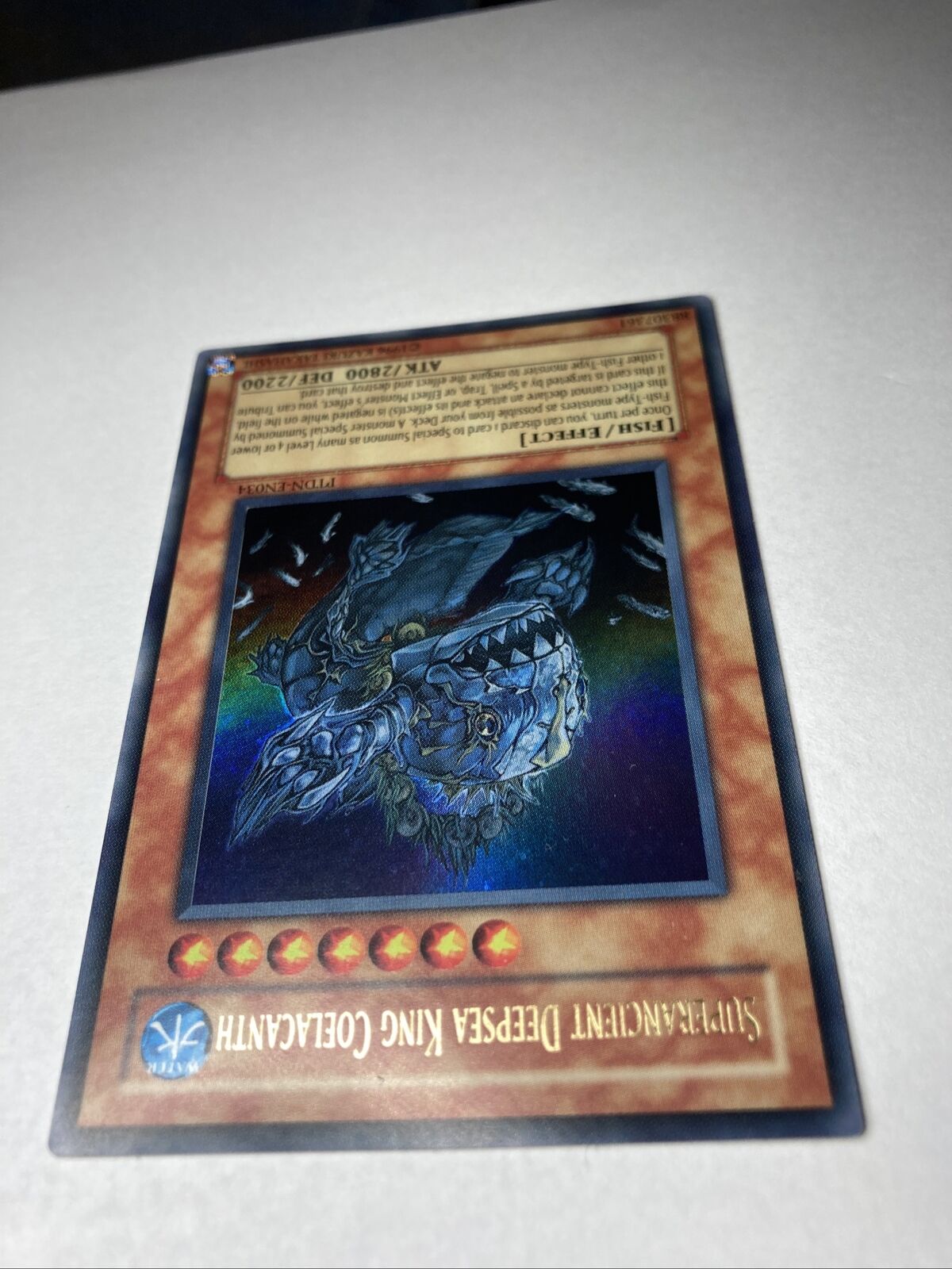 YuGiOh Superancient Deepsea King Coelacanth MINT 10 💎 Ultra Rare  PTDN-EN034💎💎 | eBay