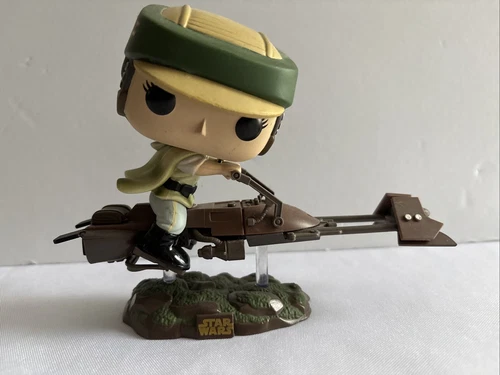 Princess Leia With Speeder Bike Funko Pop #228 Star Wars LOOSE Vaulted 2017