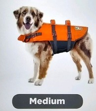 Outward Hound Dog Granby Splash Life Jacket Medium Orange 22020 30-55 lbs